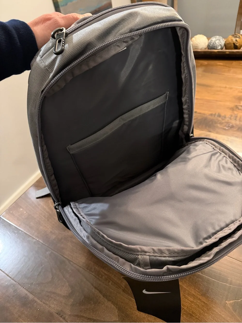 🌟 NWT Nike Silver and Red Backpack with Ball State Logo